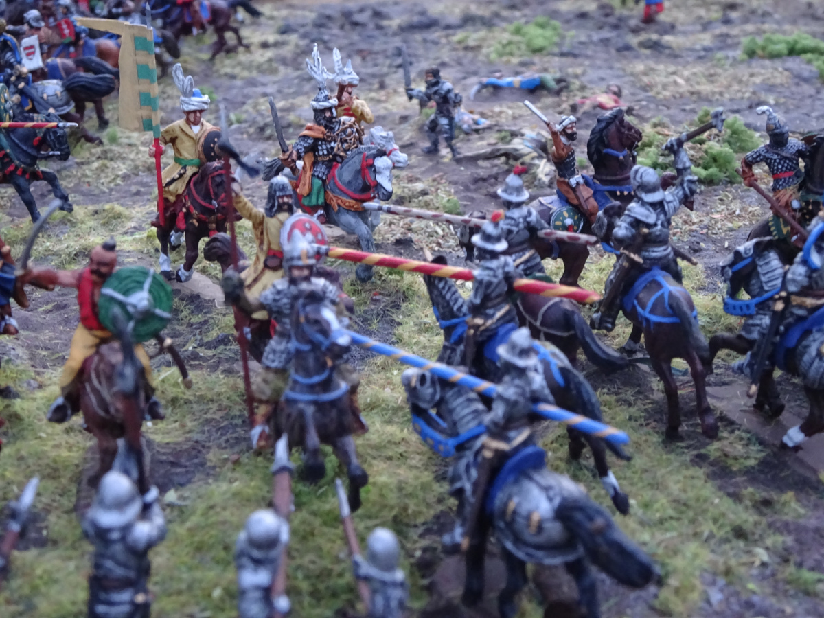 Dioráma figurái, részletes kidolgozással